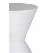 Pangea Home Bongo Polypropylene Plastic Indoor/Outdoor Side Table in White