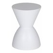 Pangea Home Bongo Polypropylene Plastic Indoor/Outdoor Side Table in White