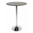 Pangea Home Nix Modern Wood Veneer & Polished Steel Dining Table in Espresso