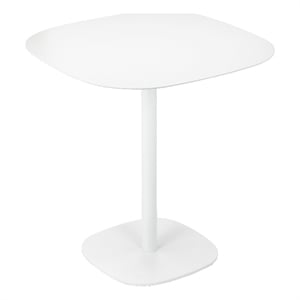 Pangea Home Panna 27.5&quotModern Metal Bistro Dining Table in White