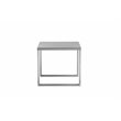 Pangea Home Clark Modern Brushed Steel Metal Side Table in Silver