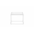 Pangea Home Bixby Framed Tray Modern Metal Side Table in White