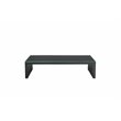 Pangea Home Vlad Rectangle Modern Metal Coffee Table in Black