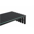 Pangea Home Vlad Rectangle Modern Metal Coffee Table in Black