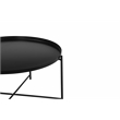 Pangea Home Rhonda Removable Top Modern Metal Coffee Table in Black