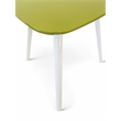 Pangea Home Hal Modern Lacquer Wood & Powder Coated Accent Table in Green/White