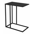 Pangea Home Miley Rectangular Modern Metal Tray Table in Black