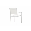 Pangea Home David 14-Piece Modern Aluminum Dining Set in White Finish