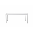 Pangea Home David 14-Piece Modern Aluminum Dining Set in White Finish