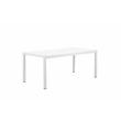 Pangea Home David 14-Piece Modern Aluminum Dining Set in White Finish