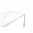 Pangea Home David 14-Piece Modern Aluminum Dining Set in White Finish