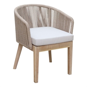 Pangea Home Diego 30&quot Modern Acacia Wood Dining Chairs in Beige (Set of 2)
