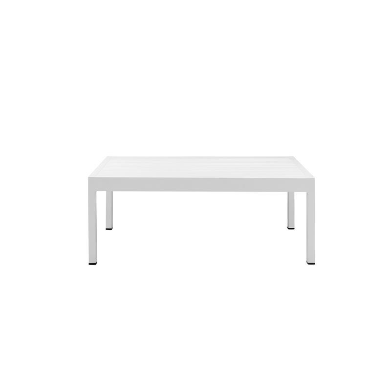 Pangea Home Cloud 4-Piece Modern Aluminum Sofa Set in White Finish