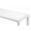 Pangea Home Joseph Modern Aluminum Console Table in White Finish