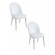 Vera Chair White Faux Leather (Set of 2)