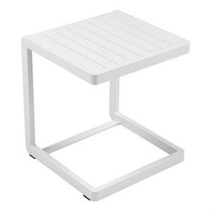 Pangea Home Chris Side Table White