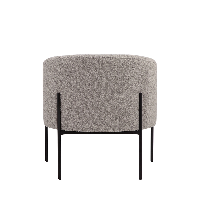 Pangea Home Amanda Arm Chair Boucle Fabric Gray