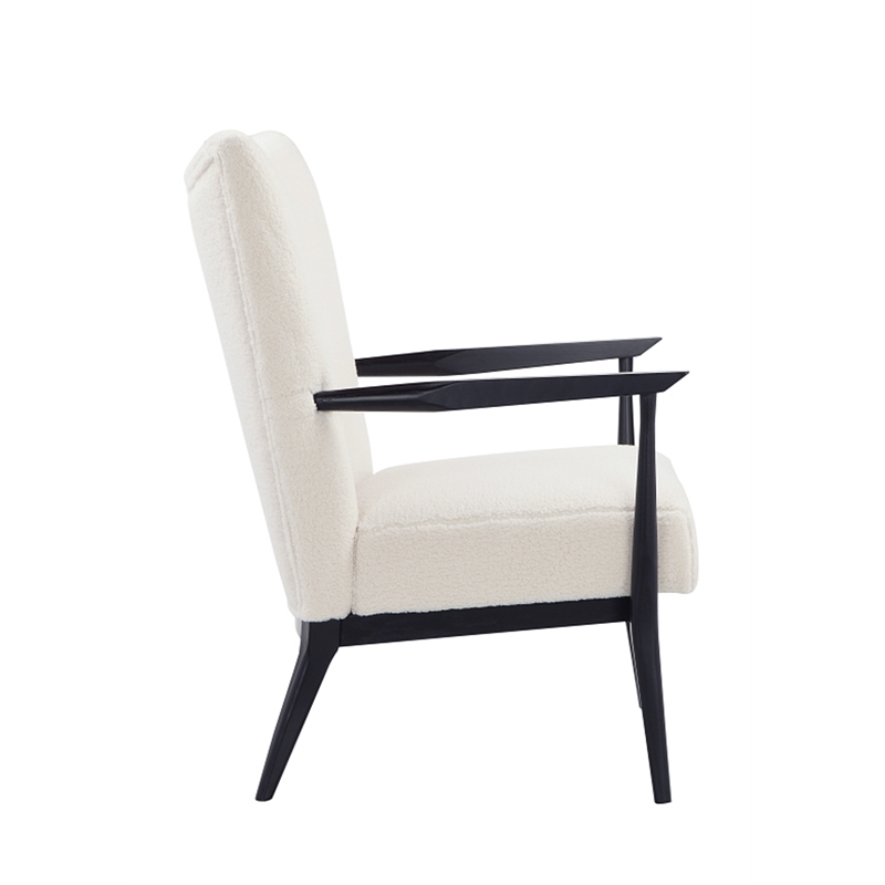 Winnie Lounge Chair Boucle Fabric White