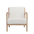 Nema Lounge Chair Boucle Fabric White