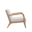 Nema Lounge Chair Boucle Fabric White