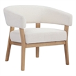 Sisi Lounge Chair Boucle Fabric White