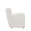 Harlow Lounge Chair Boucle Fabric White