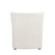 Harlow Lounge Chair Boucle Fabric White