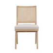 Pangea Home Lev Side Chair Bone (Set Of 2) Polyester Blend Fabric