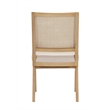 Pangea Home Lev Side Chair Bone (Set Of 2) Polyester Blend Fabric