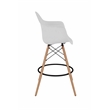 Daphney Bar Stool White Polypropylene Resin  - SET OF 2