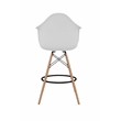 Daphney Bar Stool White Polypropylene Resin  - SET OF 2