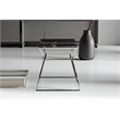 Geo Side Table Metal Frame With Black Marble Top