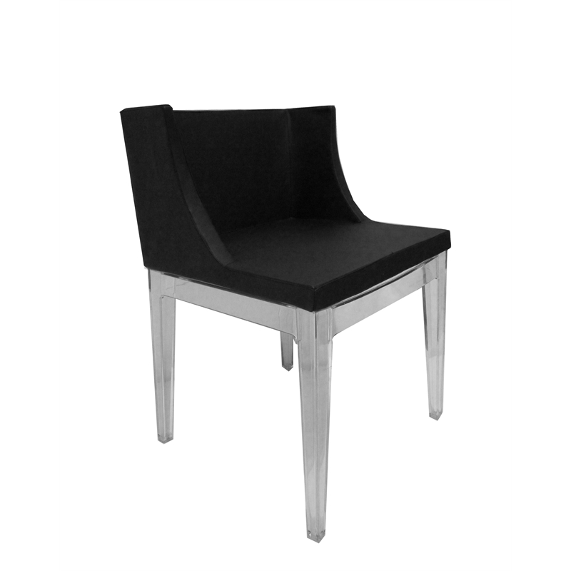Marcia Dining Chair Faux Leather Black - Set Of 2