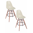 Della Bar Stool White Plastic (Set Of 2)