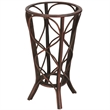 Nearly Natural Decorative Stand Planter with Cross Thatch Mat Design in Brown