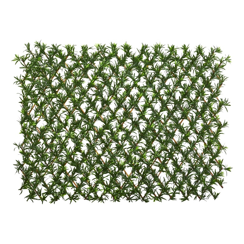 Nearly Natural Expandable Podocarpus Fence UV Resistant & Waterproof in Green
