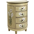 Nearly Natural Calla Lily Floral Art Antique Accessory Table with in Beige