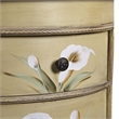 Nearly Natural Calla Lily Floral Art Antique Accessory Table with in Beige