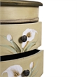 Nearly Natural Calla Lily Floral Art Antique Accessory Table with in Beige