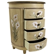 Nearly Natural Calla Lily Floral Art Antique Accessory Table with in Beige
