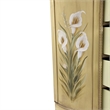 Nearly Natural Calla Lily Floral Art Antique Accessory Table with in Beige