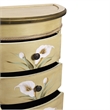 Nearly Natural Calla Lily Floral Art Antique Accessory Table with in Beige