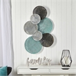 Nearly Natural 2.5ft x 1ft Layered Metal Wall Art Decor in Multi-Color