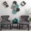 Nearly Natural 2.5ft x 1ft Layered Metal Wall Art Decor in Multi-Color