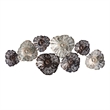 Nearly Natural 5ft x 2ft Floating Metal Floral Design Metal Wall Art Decor