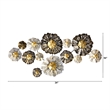 Nearly Natural 4.5ft x 2ft Layered Floral Metal Wall Art Decor in Multi-Color