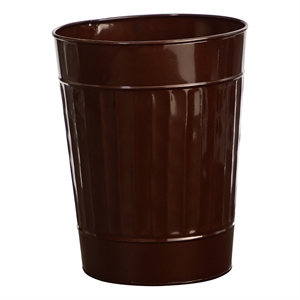 Nearly Natural 10&quot Farmhouse Country Pail Planter in Brown