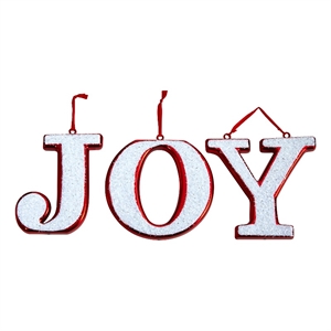 Nearly Natural 8.5&quot JOY Holiday Deluxe Shatterproof Ornament Set in Multi-Color