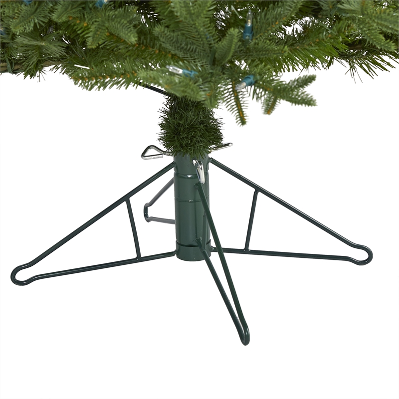 Nearly Natural 5ft Cambridge Fir Christmas Tree with 300 Clear Warm LED Lights