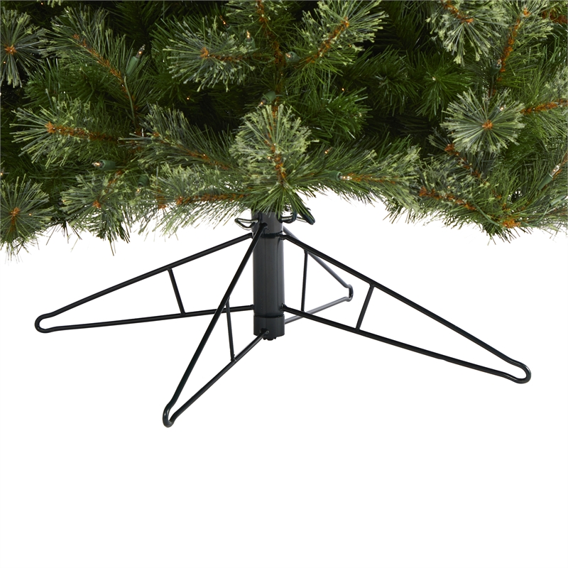 Nearly Natural 9ft Cashmere Slim Christmas Tree with 550 Warm White Lights
